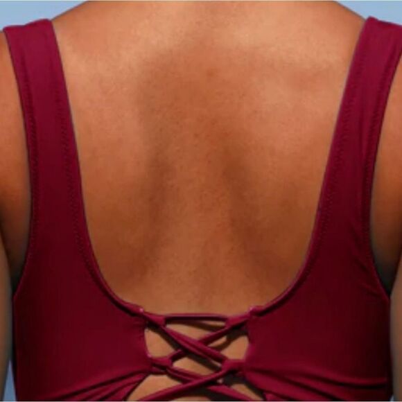 Beachsissi Red Two Piece Swimsuit. Coastal. Beachy. - Picture 8 of 13